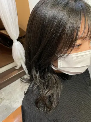 ミディアム カラー 北川 智海のヘアスタイル