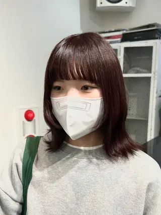 ミディアム カラー 🎀ミカ/レイヤー/ 韓国ヘア/原宿🎀のヘアスタイル
