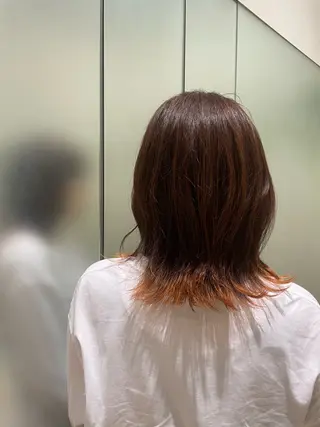 ミディアム カラー Koharu 髪質改善カラーのヘアスタイル