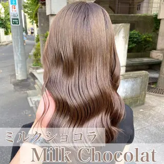 ロング カラー ブリーチなし✨艶髪 カラー𓃲YAGIのヘアスタイル