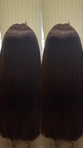 ロング 髪質改善ストレート ⭐️髪質改善カラーのヘアスタイル