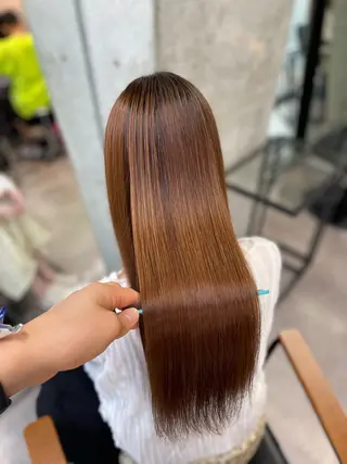 ロング 髪質改善/堀江 ケアカラーtoshiのヘアスタイル