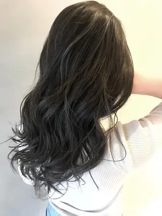 セミロング カラー ヘアアレンジ ネイル マツエク・マツパ 夜23時まで予約🉑 reverieあきらのヘアスタイル