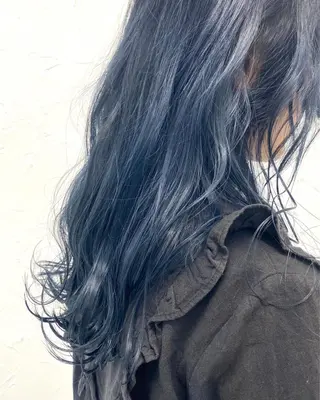 セミロング カラー 脱!黒髪 ダブルカラー【上野】のヘアスタイル