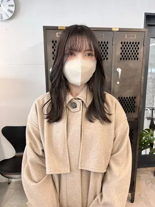 セミロング カラー 樫原裕二/似合わせ カット/透明感カラーのヘアスタイル