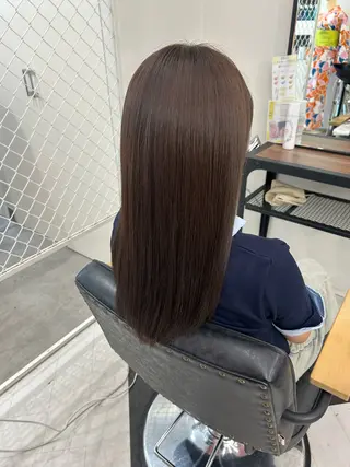 ロング カラー himari💜 酸性ストレートのヘアスタイル