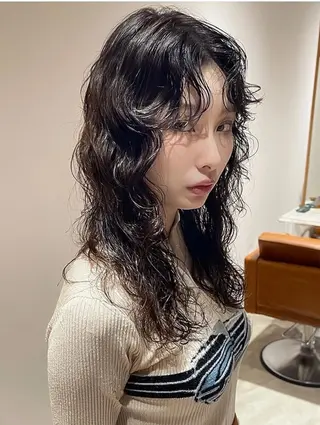 カラー パーマ パーマ特化✨/肥後 有紗のヘアスタイル