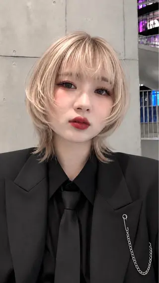 ミディアム 笠原 健人のヘアスタイル