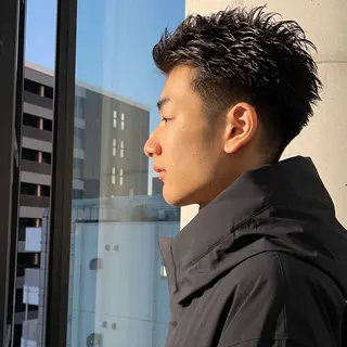 ショート メンズ ⚾️横浜メンズカット 阿部龍馬🍺🍔のヘアスタイル