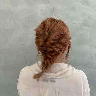 ヘアアレンジ wakana/ 柔らかベージュカラーのヘアスタイル