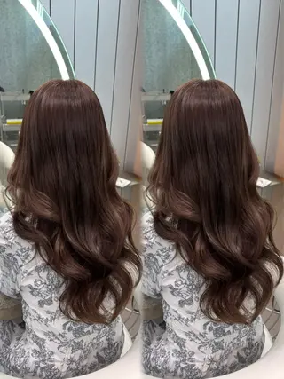 ロング カラー ヘアアレンジ 大宮縮毛矯正🩵 レイヤー 佐藤和のヘアスタイル