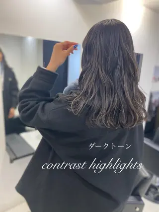 ロング カラー レイヤーカット 赤み消し　店長/大和のヘアスタイル