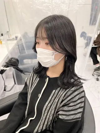 ミディアム カラー パーマ ヘアアレンジ メンズ 上品＆韓国風 🥀海心🥀のヘアスタイル