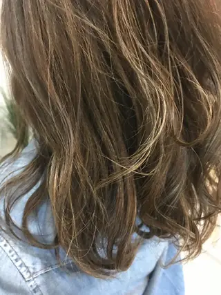 ミディアム 髪質改善縮毛矯正/暖 色カラー/ウエダカナのヘアスタイル