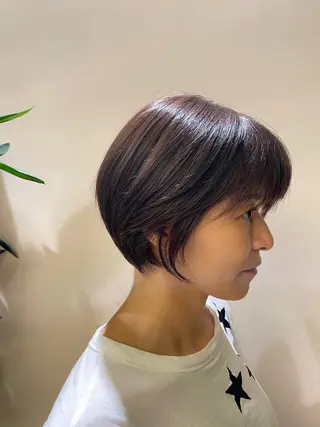 ショート グラングリーン大阪 savoirサキモトのヘアスタイル