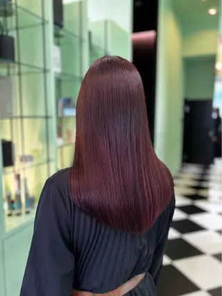 セミロング 髪質改善🫧艶カラー 🫧💙佐藤真優のヘアスタイル