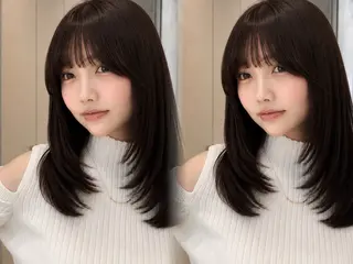 ミディアム カラー 🦋韓国風レイヤー/ 艶髪矯正🦋凛太郎のヘアスタイル