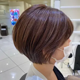 ショート カラー 銀座メンズ専門🖤 叶奈々のヘアスタイル