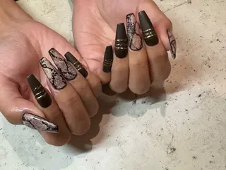 ネイル 韓国/ワンホン/長さ 出しつけ放題🎀のネイルデザイン