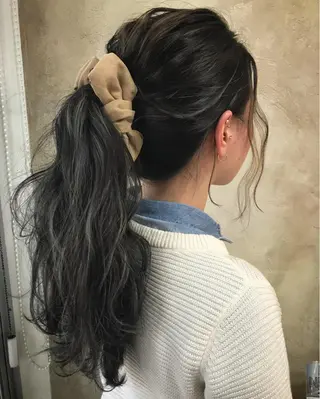 ロング カラー 沖縄東京2拠点美容師 mamicoのヘアスタイル