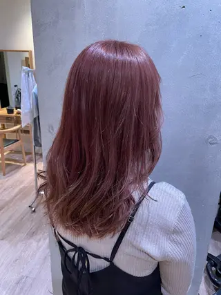 セミロング カラー たなか こころ🎀のヘアスタイル