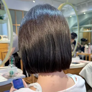 ミディアム 縮毛矯正/艶髪🦋 透明感 ゆうとのヘアスタイル