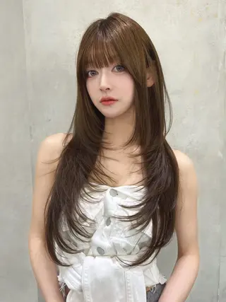 ロング 栄ロングレイヤー🩵 たいちのヘアスタイル