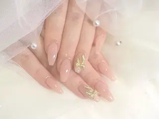 ネイル ワンホン韓国ちゅるん ネイル✨🎀AMIのネイルデザイン