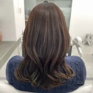 ミディアム カラー 髪質改善×ブリーチ なしカラー/桃愛のヘアスタイル