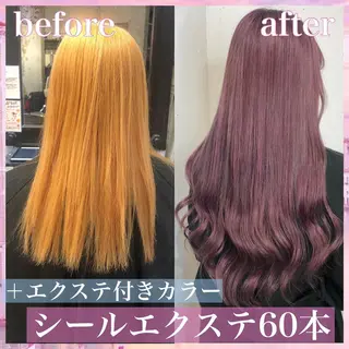 ロング カラー パーマ ヘアアレンジ アイブロウ 八巻 晴香のヘアスタイル