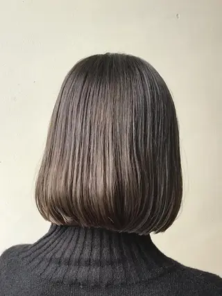 ミディアム ヘアカラー&縮毛矯正 STAR☆RIVERのヘアスタイル