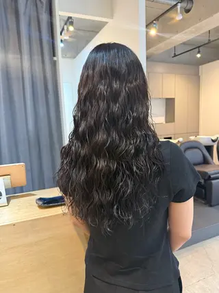 ロング 🌿朝5分でお洒落 パーマスタイル🌿のヘアスタイル