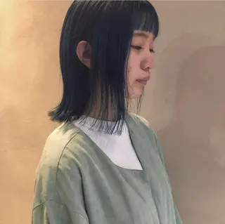 ミディアム カラー yajima Moemiのヘアスタイル