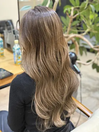 ロング 似合わせ透明感カラー 宇治　ヤマノのヘアスタイル