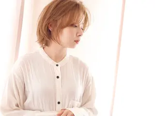ミディアム カラー 比嘉 千咲のヘアスタイル