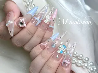 ネイル M🌷nail 長さだし専門店のネイルデザイン