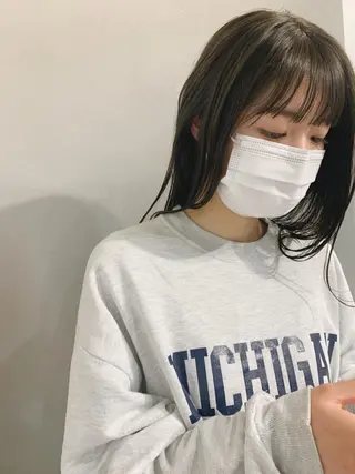 ロング カラー ボブパーマコテ巻き風 パーマNo1深江秀平のヘアスタイル