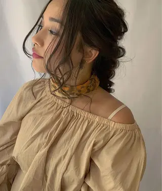 ロング ヘアアレンジ 韓国✖️網紅🖤 パーマYURIYAのヘアスタイル