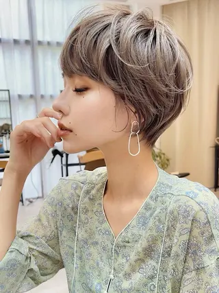 ショート カラー パーマ ヘアアレンジ メンズ 似合わせメンズカット /ニュアンスパーマのヘアスタイル