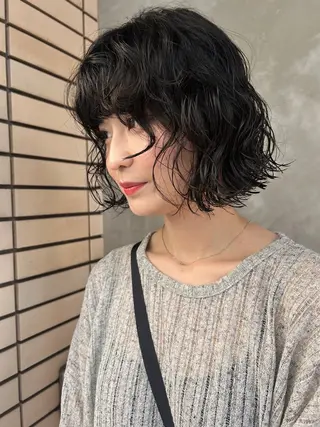 ショート パーマ デザインパーマ/ カット/nanaのヘアスタイル