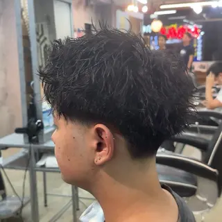 ショート パーマ ヘアアレンジ メンズ MENIN メンズ サロン 望月 涼太のヘアスタイル