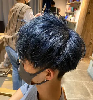 カラー メンズ 🟣メンズパーマ 川端 永遠🟣のヘアスタイル