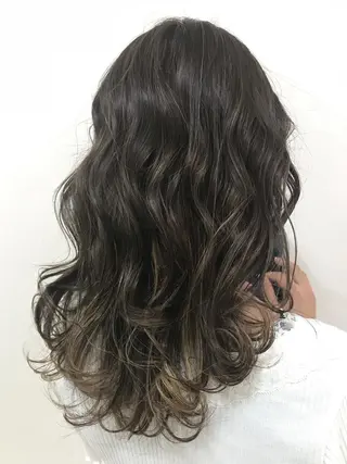 セミロング カラー パーマ ヘアアレンジ メンズ キッズ ネイル マツエク・マツパ Lien 深井店のヘアスタイル