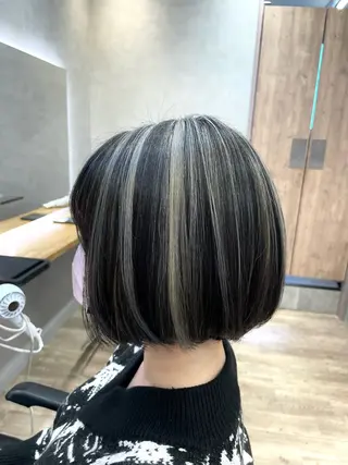 ミディアム カラー 我舞谷 将人のヘアスタイル
