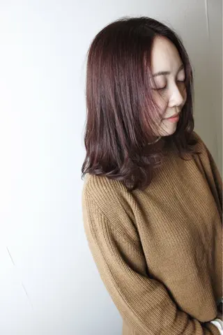 ミディアム カラー 土居 正季のヘアスタイル