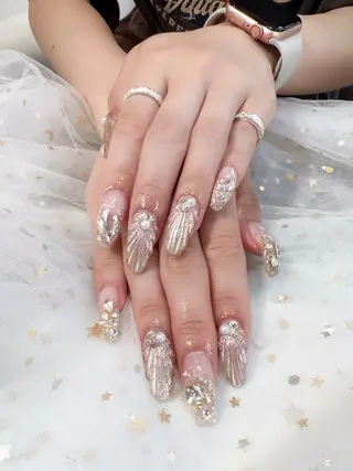 ミディアム パンダ ちゃんのネイルデザイン