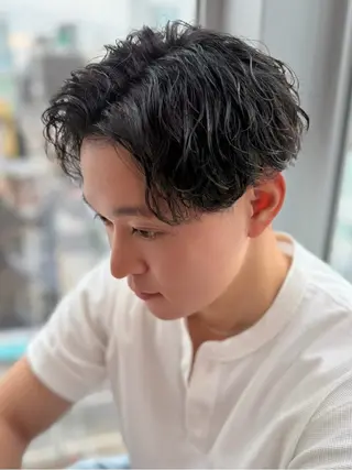 ショート パーマ 🔥メンズ特化方🔥 似合わせ💈三宅悠斗のヘアスタイル