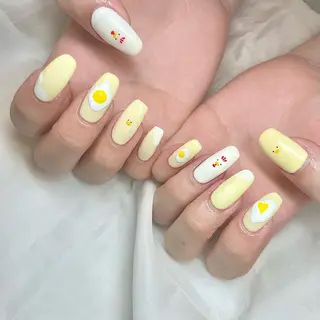 ロング カラー パーマ ヘアアレンジ メンズ キッズ ネイル マツエク・マツパ アイブロウ el. by Aoのネイルデザイン