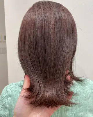 セミロング カラー mir MIYUのヘアスタイル