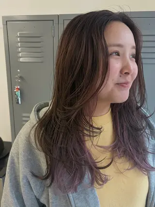 ロング カラー cana 札幌レイヤースタイルのヘアスタイル